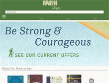Tablet Screenshot of faithshoppe.com